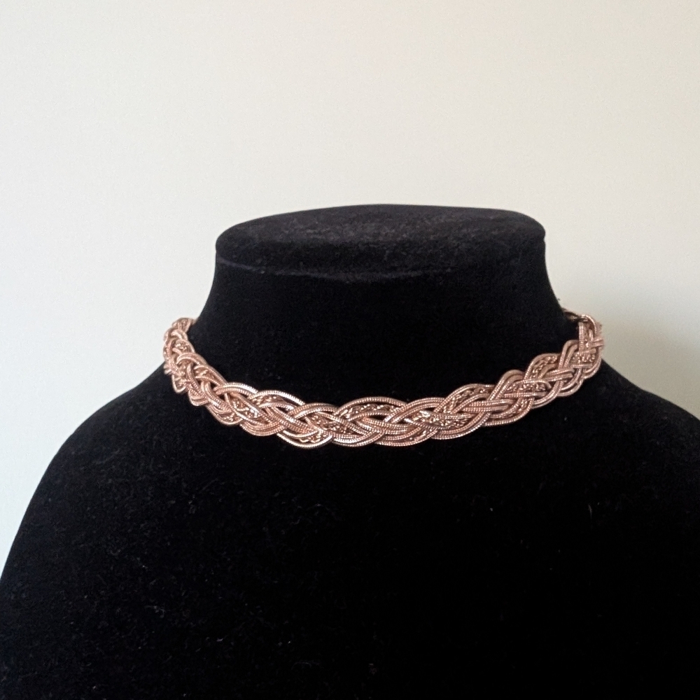 Vintage Goldtone Braided Necklace